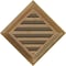 Ekena Millwork Diamond Gable Vent Functional, Western Red Cedar Gable Vent w/ 1" x 4" Flat Trim Frame, 20"W x 20"H GVWDI20X2001RFUWR - alternate 2